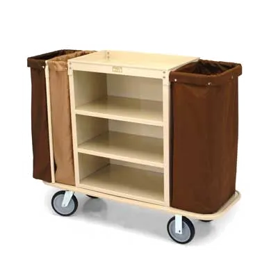 Forbes Industries 2105 Housekeeping Cart w/ (3) Shelves & (3) Bag Style - 30"W X 19"D X 36"H