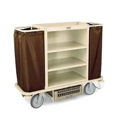 Forbes Industries 2107 Steel Housekeeping Cart w/ (3) Shelves - 30"W x 19"D x 36"H