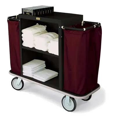 Forbes Industries 2192-36 Plastic Housekeeping Cart w/ (2) Shelves - 30" W x 19" D x 36" H