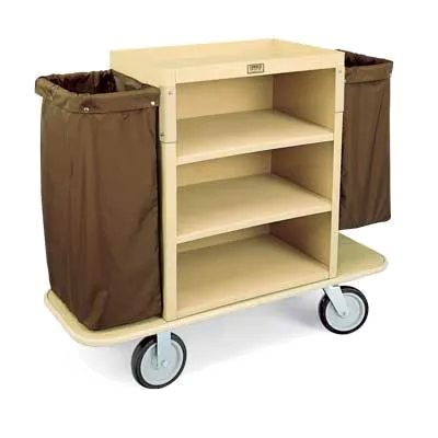Forbes Industries 2193-36 Plastic Housekeeping Cart w/ (3) Shelves - 30" W x 19" D x 36" H