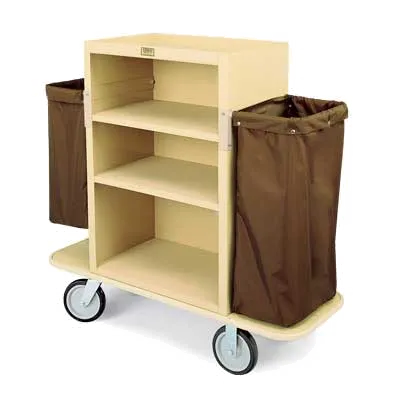 Forbes Industries 2193-42 Plastic Housekeeping Cart w/ (3) Shelves - 30" W x 19" D x 42" H