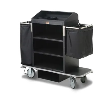 Forbes Industries 2220 Plastic Housekeeping Cart w/ (3) Shelves - 24" W x 19" D x 36" H