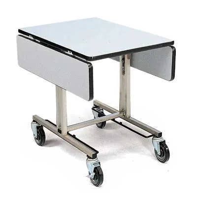 Forbes Industries 4962 Table 35½"L x 39½"W Tilt HPL Vinyl Edge 2 Tri‑Fold Leaves Casters W/ Brakes