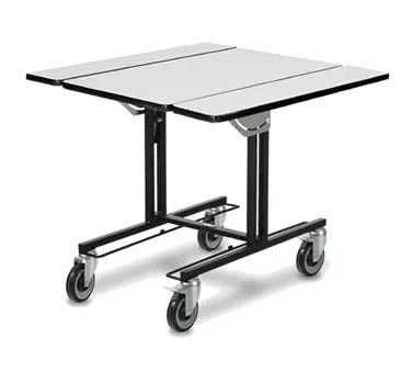 Forbes Industries 4971 Table, 35-1/2" x 39" Laminate Top, Epoxy Steel Frame, 2 Braked Casters