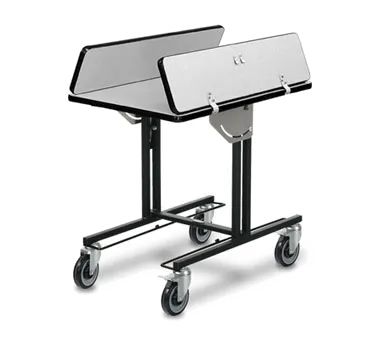 Forbes Industries 4972 Table, 35-1/2" x 39-1/2", Laminate Top, Black Steel Frame, Ultra‑Lock