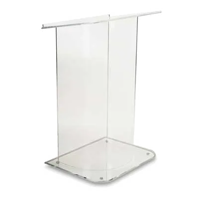 Forbes Industries 5006 Floor Cylinder Podium w/ 1/2" Clear Acrylic