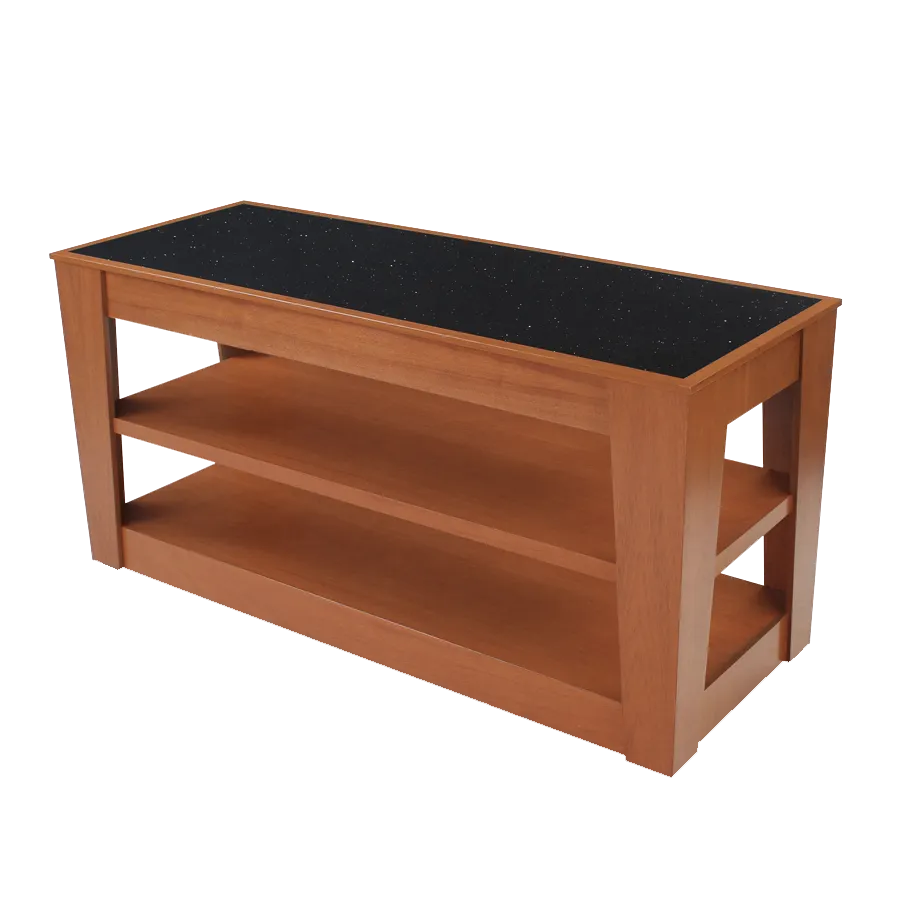 Forbes Industries 5201-5 Mobile Induction Table w/ Trend Glass/Stone Countertop
