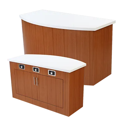 Forbes Industries 5210-6 Mobile Induction Table w/ Trend Glass/Stone Countertop