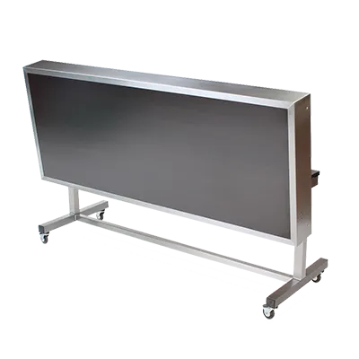 Forbes Industries 5220-5-H3 Mobile Induction Table w/ (3) Holding/Warming Units, Laminate Tabletop