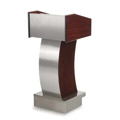 Forbes Industries 5891 Deluxe Pedestal Podium w/ (2) Open Sections on Back