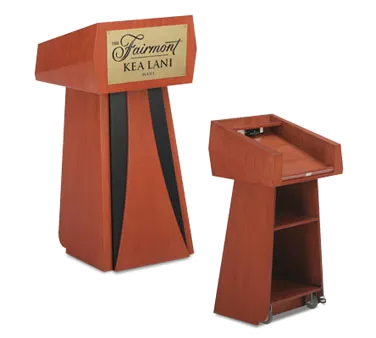 Forbes Industries 5899 Floor Modern Podium w/ (2) Shelves, (2) Wheels