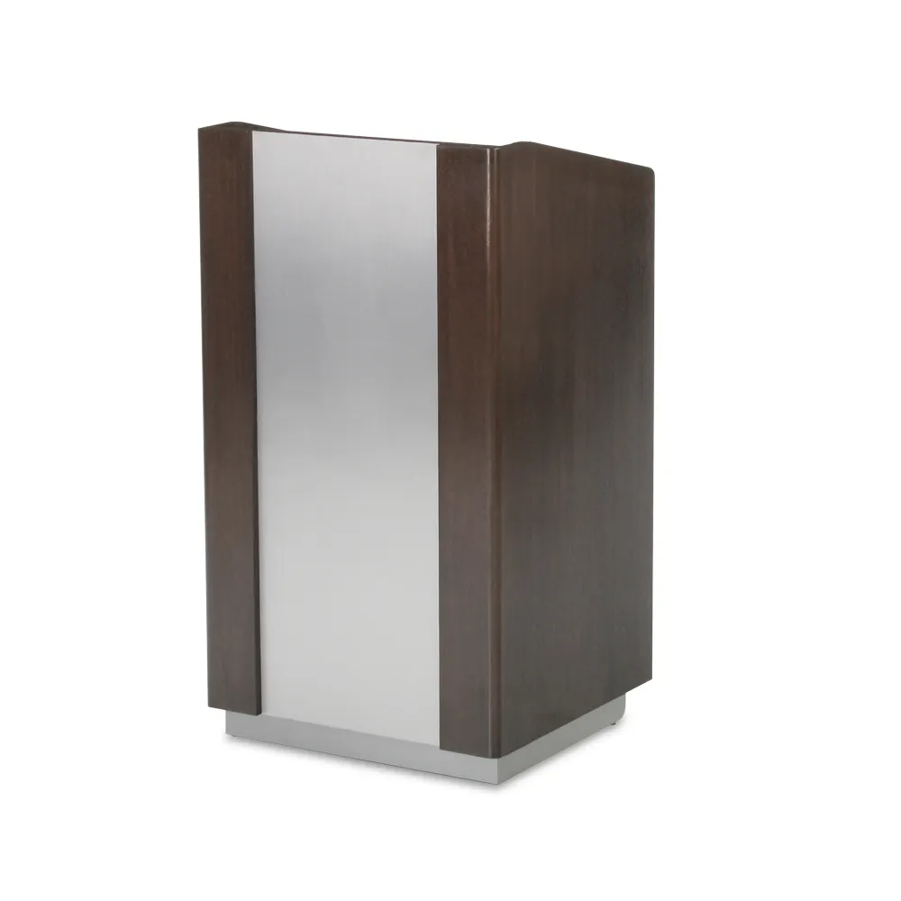 Forbes Industries 5908 Floor Podium w/ (1) Center Shelf, (2) Fixed Wheels
