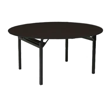 Forbes Industries 600-36DIB-### 600 Series 36" Round Folding Table, 30"H, Laminate Surface, Black Vinyl Edge