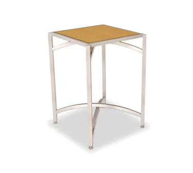 Forbes Industries 7023L-30 EcoFlex Elite Lam Square Folding Table, 24"W x 24"D x 30"H, Two-Sided Laminate Top, Stainless Steel Frame