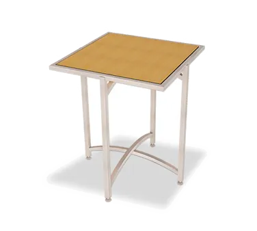 Forbes Industries 7027L-42 EcoFlex Elite Lam Square Folding Table, 30"W x 30"D x 42"H, Two-Sided Laminate Top, Stainless Steel Frame