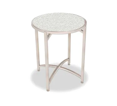 Forbes Industries 7033T-48 EcoFlex Elite Trend Series 30" Round Collapsible Table with Stainless Steel Frame