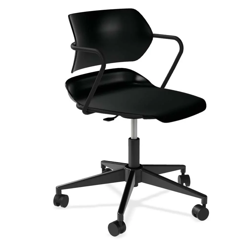 Forbes Industries AB005A14H## Acton Caster Base Task Chair w/ Arms, Soft Caster with Brake
