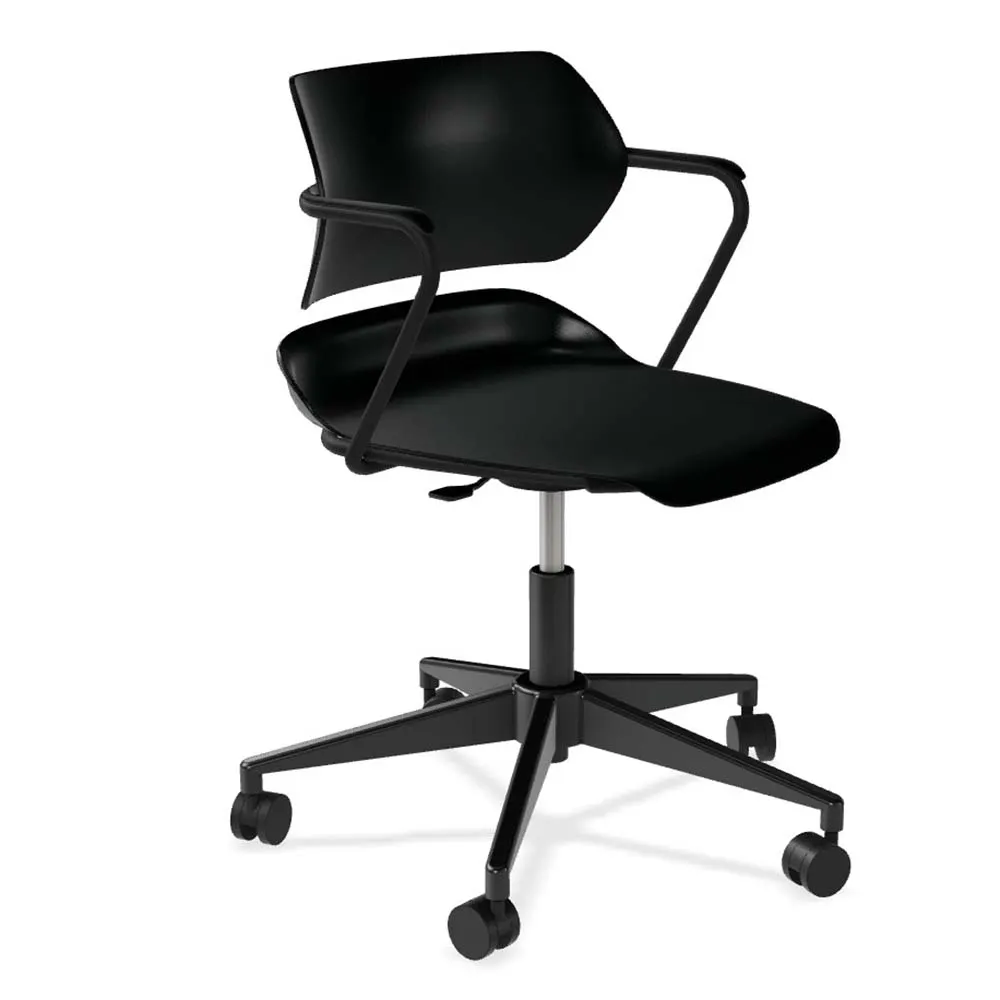 Forbes Industries AB015A12H## Acton Caster Base Task Chair Arms with Arm Caps, Soft Caster