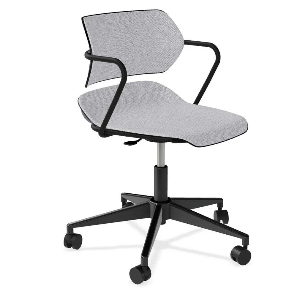 Forbes Industries AB105A12H## Acton Caster Base Upholstery Task Chair w/ Arms, Soft Caster