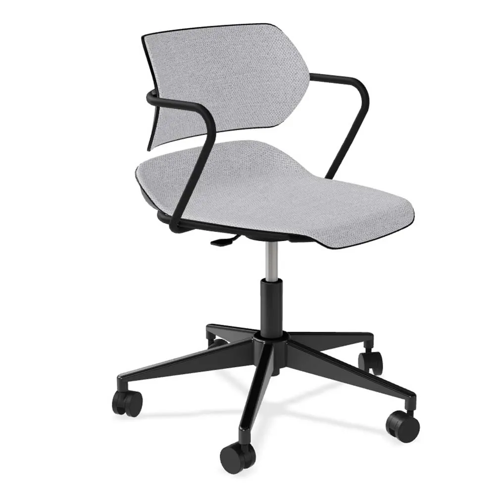 Forbes Industries AB105A13H## Acton Caster Base Upholstery Task Chair w/ Arms, Hard Caster 