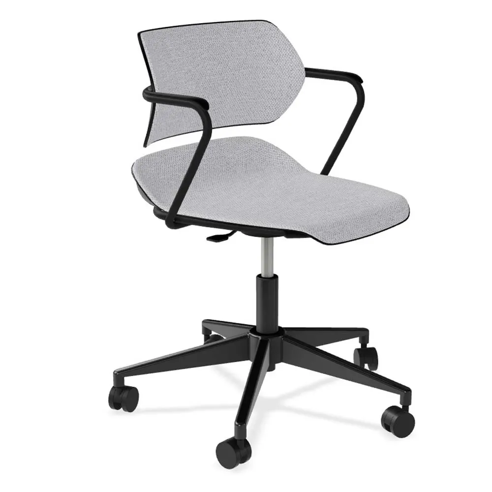 Forbes Industries AB115A13H## Acton Caster Base Upholstery Task Chair w/ Arms with Arm Caps