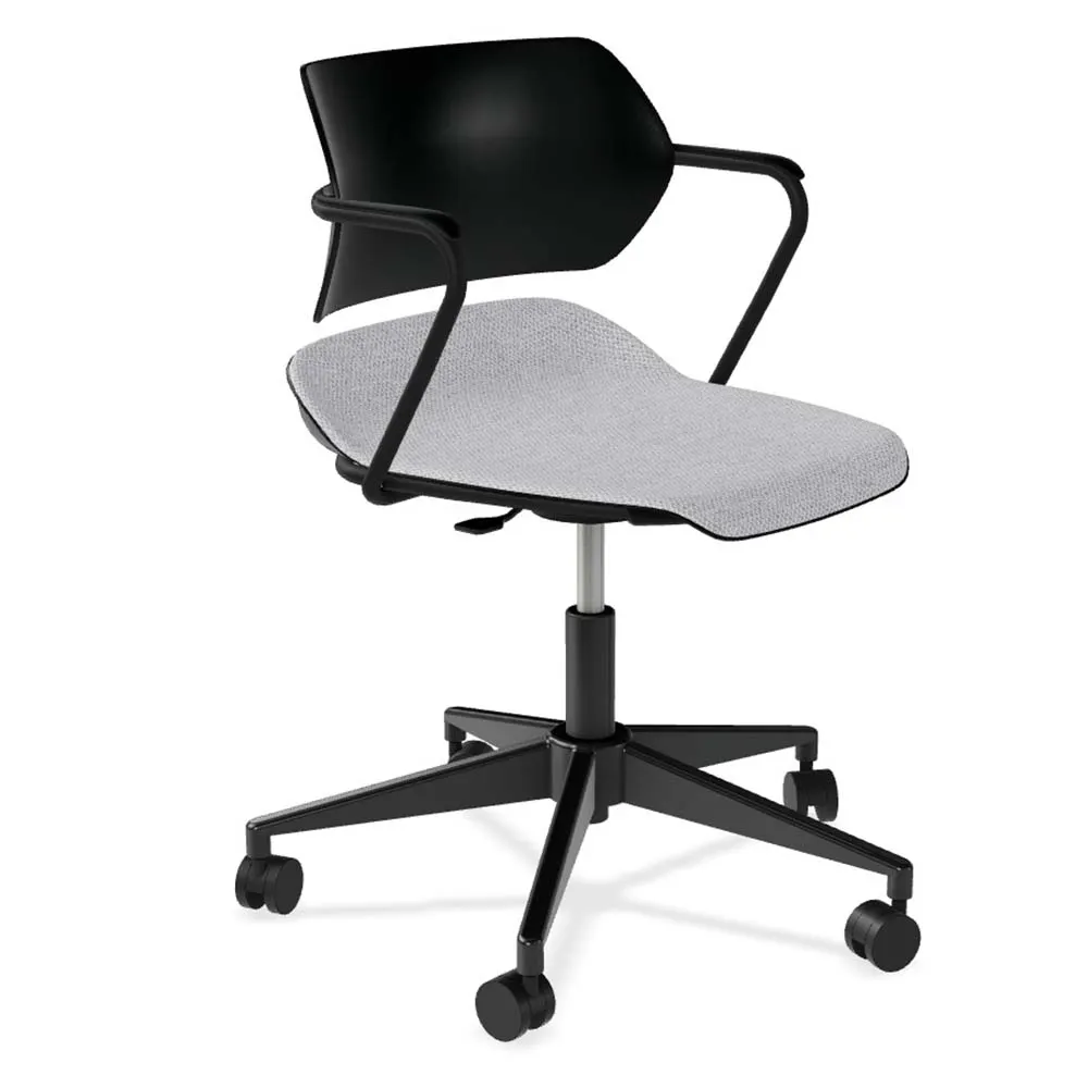 Forbes Industries ABP15A14H## Acton Upholstered Caster Base Task Chair w/ Arms with Arm Caps