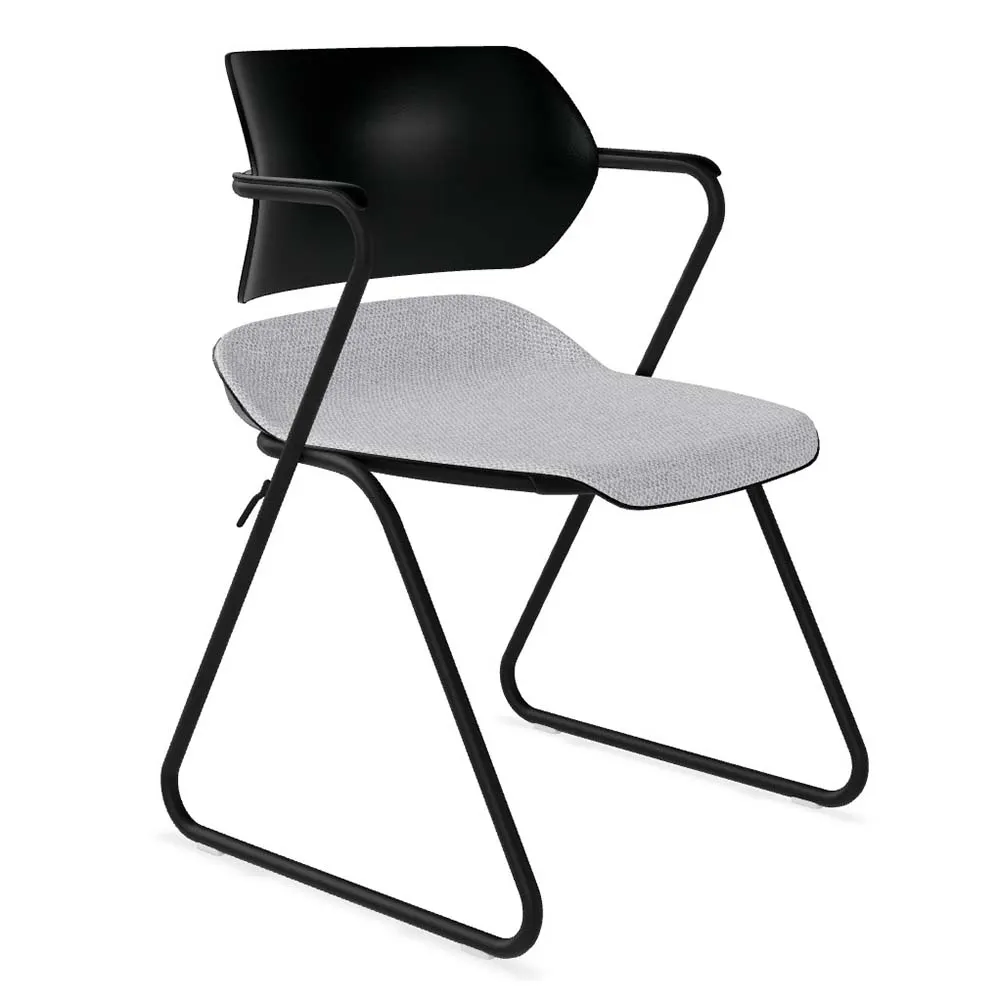 Forbes Industries ACAP122## Acton Stacker Upholstered Chair w/ Arms with Arm Caps - Ganging Connector