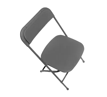 Forbes Industries C600MGR/GR EventXpress™ Folding Chair 18 Gauge Steel Medium Grey Plastic Seat