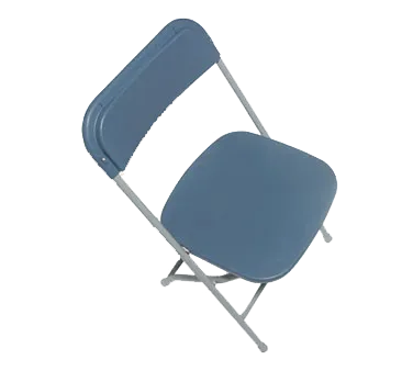 Forbes Industries C600SBL/GR Eventxpress™ Folding Chair 18 Gauge Steel Slate Blue Plastic Seat