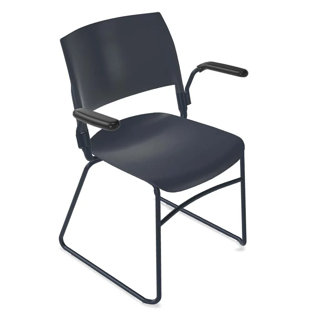 Forbes Industries FGA000###### NIMA™ Sled Base Desk Height Chair with Arms, Steel Glides