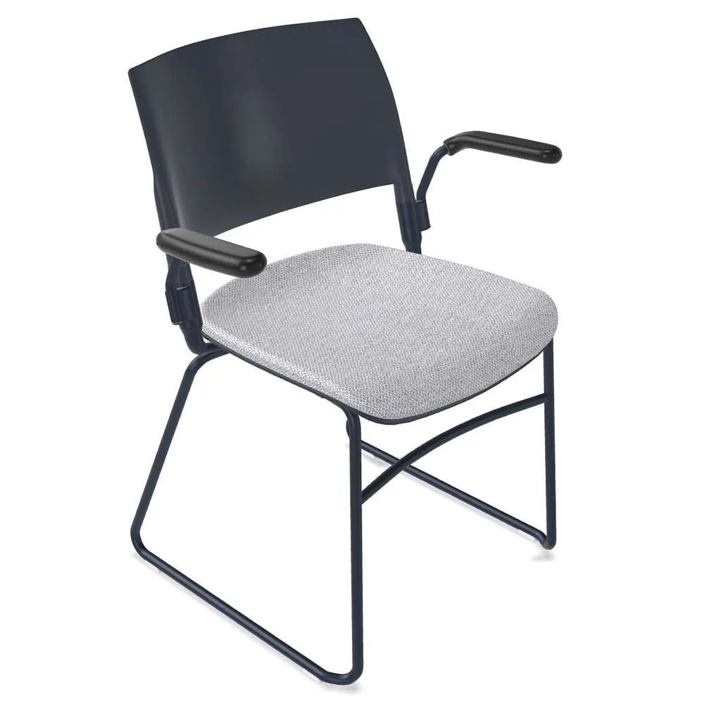 Forbes Industries FGA101###### NIMA™ Sled Base Desk Height Chair with Arms, Plastic Glides