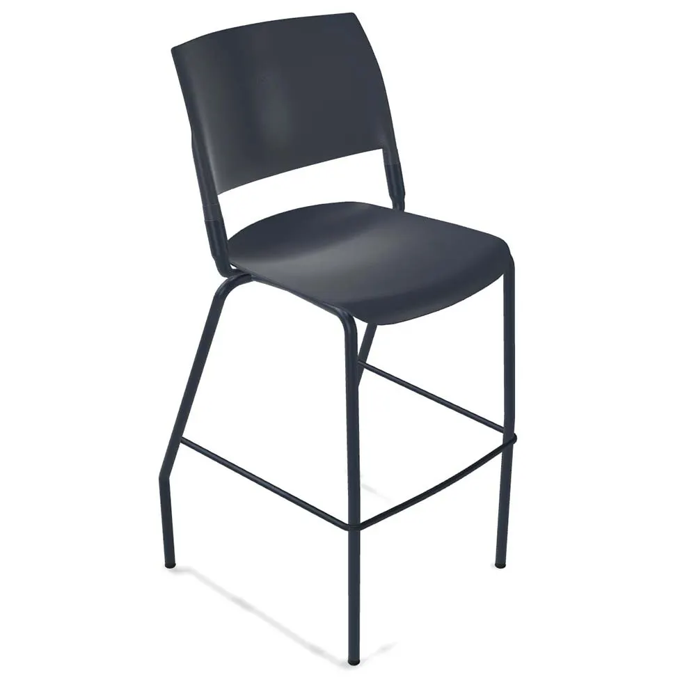 Forbes Industries FGC02 NIMA Four Leg Stacking Metal Bar Stool, Armless, Non-Upholstered