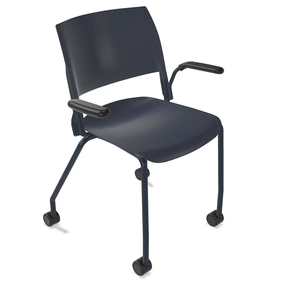 Forbes Industries FGD003###### Nima™ Four Leg Desk Height Chair with Arms, Non-Upholstered