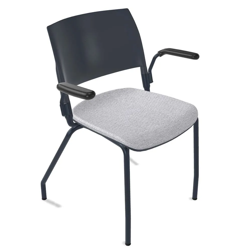 Forbes Industries FGD101###### Nima™ Upholstered Four Leg Desk Height Chair with Arms and Glides