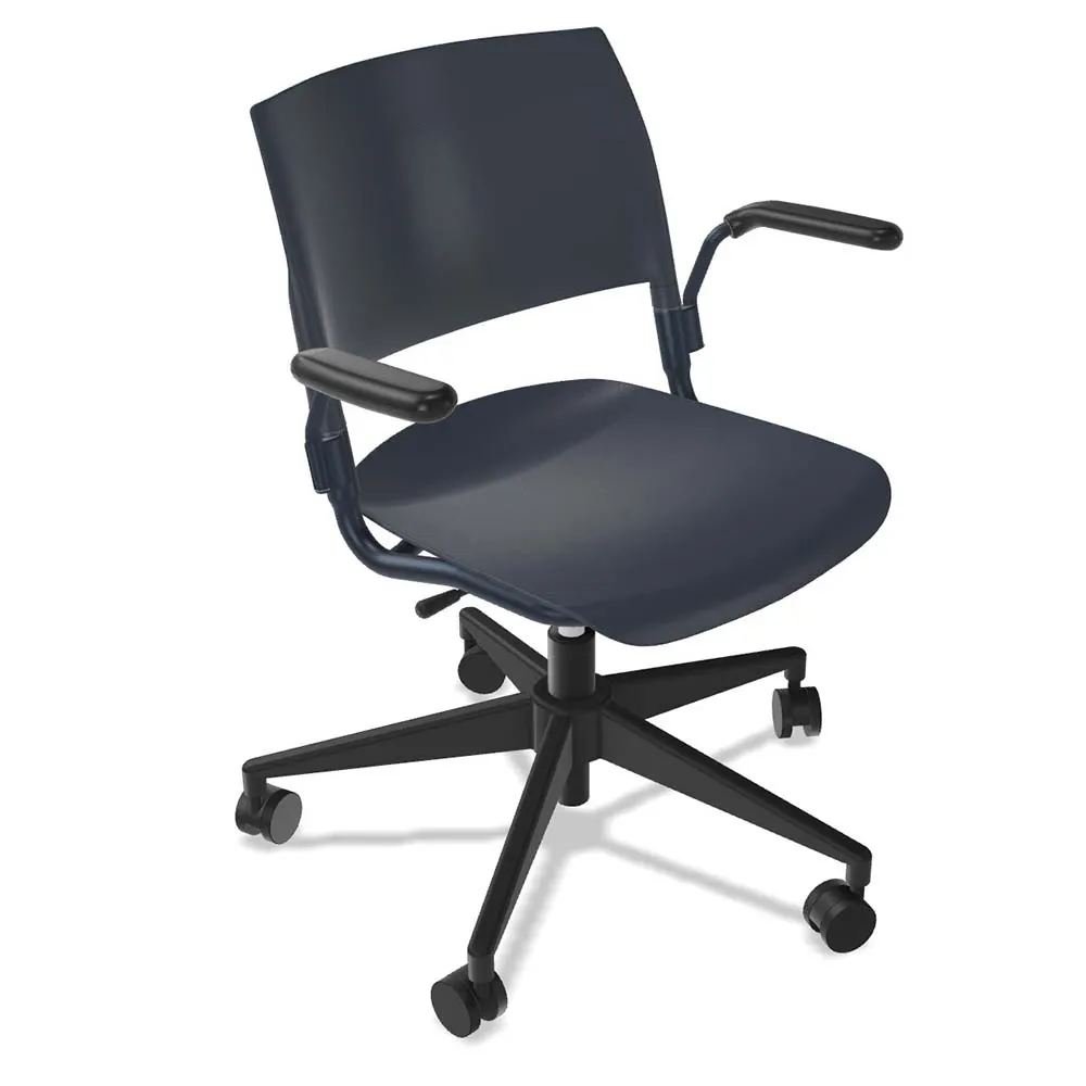 Forbes Industries FGE003###### Nima™ Swivel Base Desk Height Chair with Arms, Hard Caster 