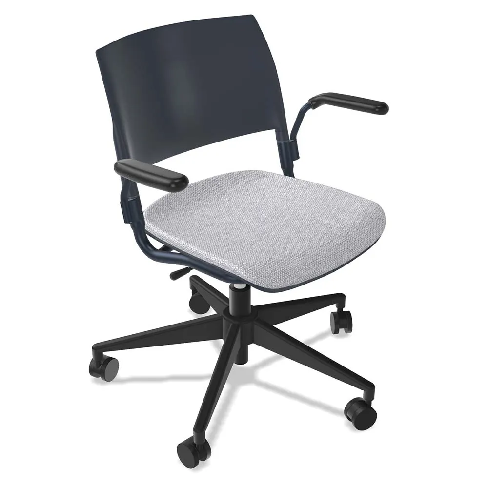 Forbes Industries FGE103###### Nima™ Swivel Base Desk Height Chair with Arms, Hard Caster 