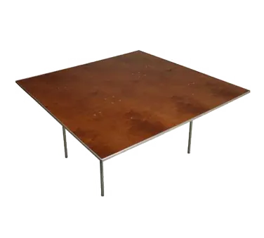 Forbes Industries HO4848 200 Series Square Folding Banquet Table, 48" x 48" x 30"H, Plywood Top
