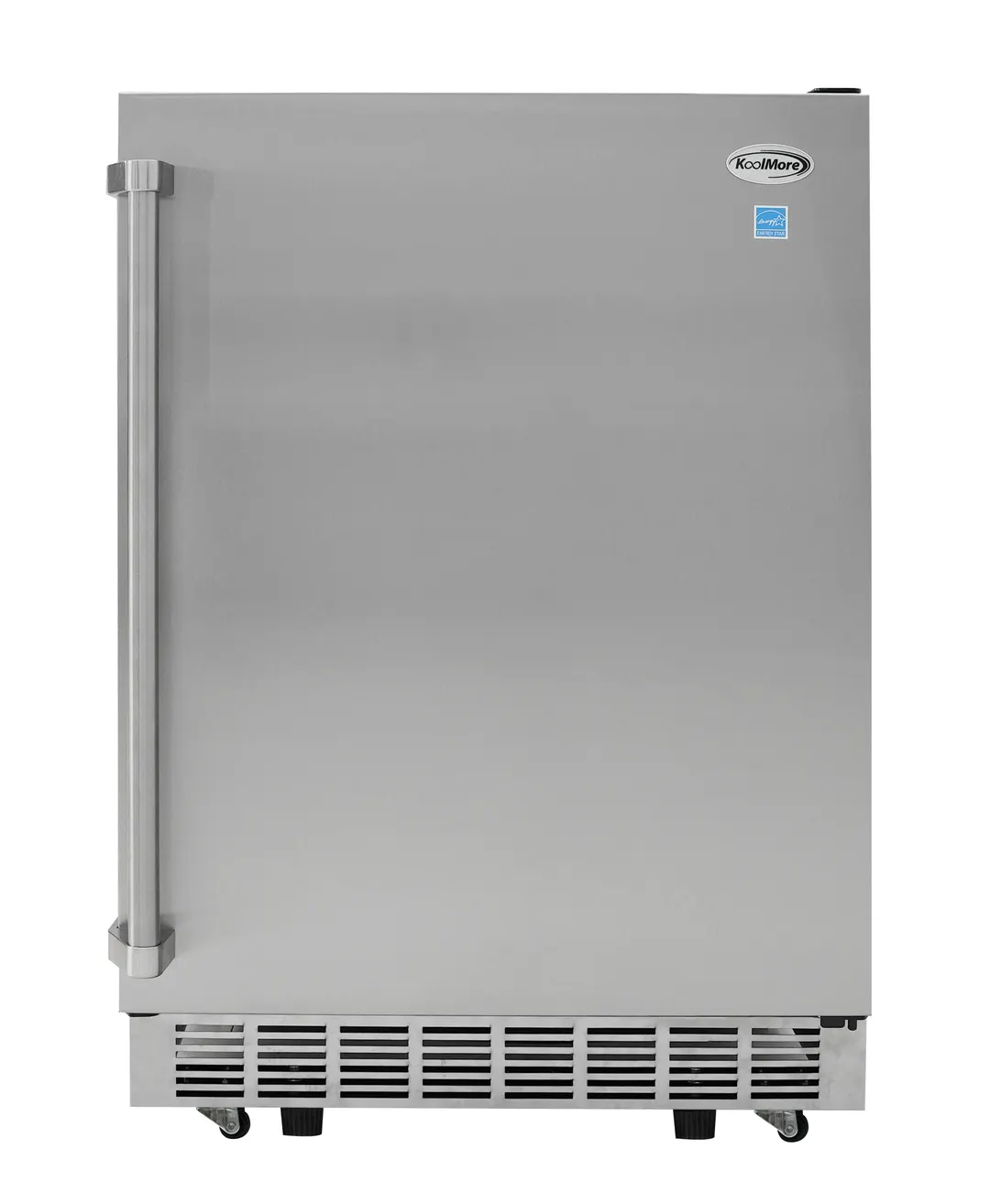 Koolmore KM-OKS-OFRC-58SS 24"x24.1"x35.2" 5.5 cu ft. Glass Door Merchandiser, IPX4, 145 Cans