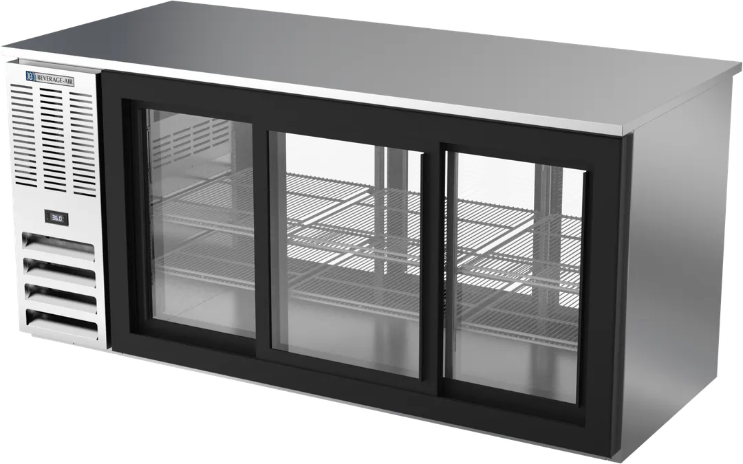 Beverage Air BB72HC-F-GS-PT-S Pass-Thru Cooler 72" W X 34" D X 34" H 23.6 Cu Ft 6 Doors 1/3HP115V