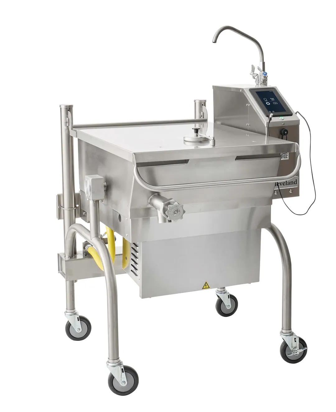 Cleveland SGL40T1 EASYTOUCH 40 Gallon Gas Tilting Skillet Braising Pan, Manual Tilt, 200.000 BTU
