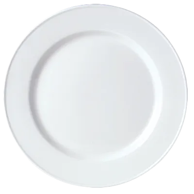 Steelite 11010209 Round Plate, 10.625" Ceramic, Wide Rim, Dishwasher & 530°F Oven Safe - 24/Case