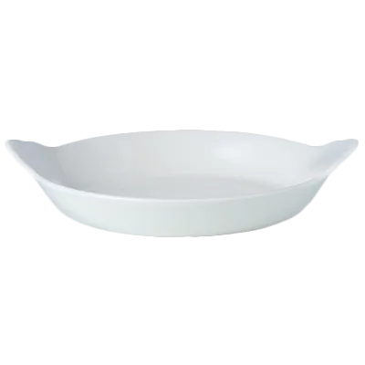 Steelite 11010316 Au Gratin Dish, 19 oz, 7.5" x 6.0" x 1.88", Ceramic, Oven Safe 530°F - 1 Dozen