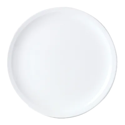 Steelite 11010700 10" Round Ceramic Plate, Narrow Rim, Dishwasher & Oven Safe to 530°F - 24/Case