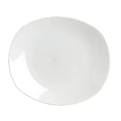 Steelite 11070582 Spice Plate, Oval 6" x 5.125" x 0.75" Vitrified China, Oven Safe 530°F - 36/Case