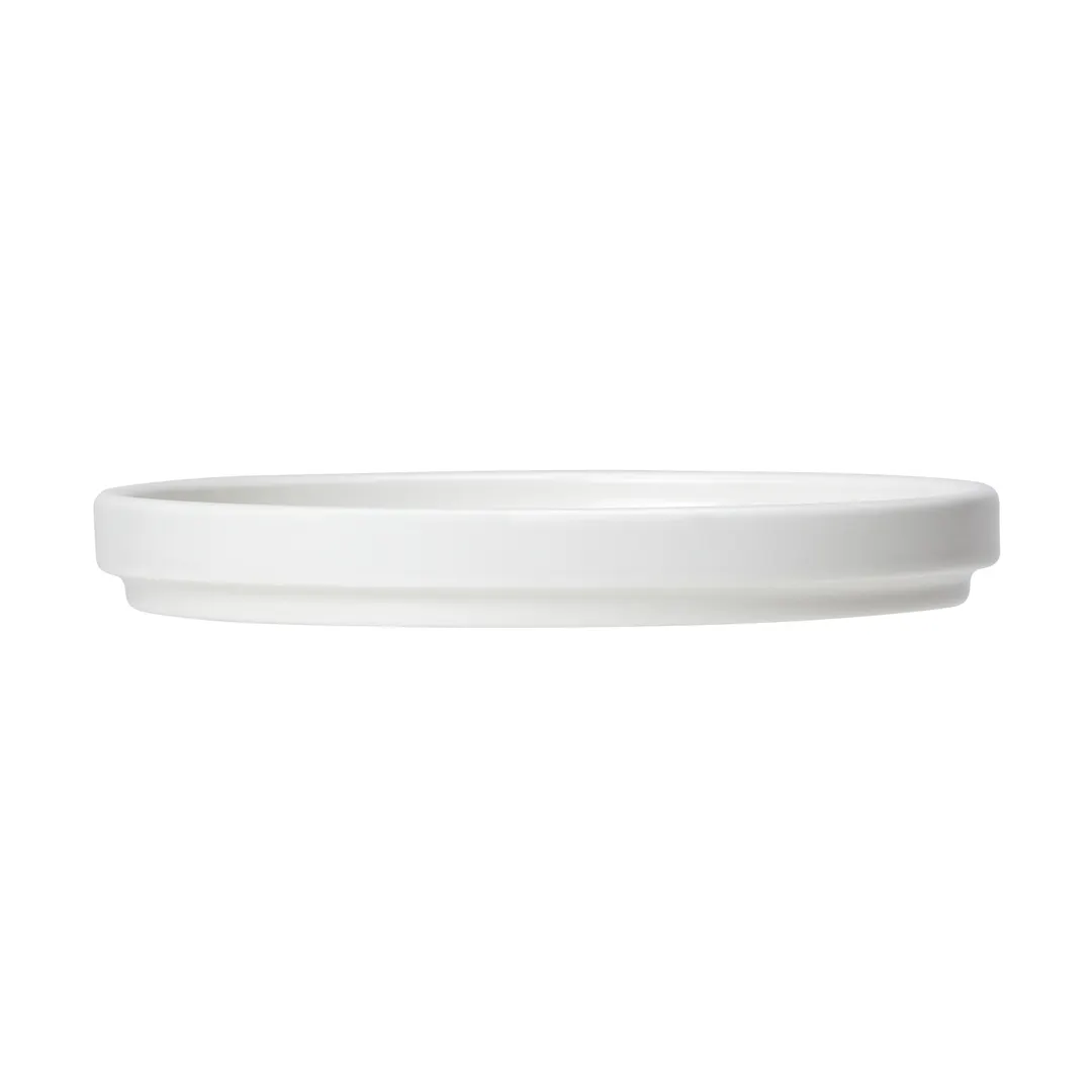 Steelite 11070638 Stack Plate – 6.5" x 0.5" Vitrified China, Oven Safe to 530°F/275°C - 1 Dozen
