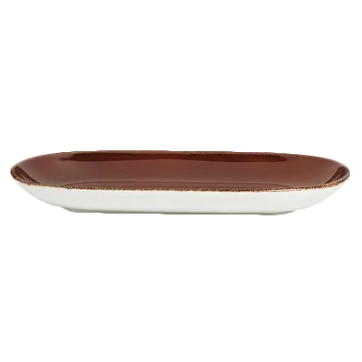 Steelite 11230577 Taster Tray, 10" x 5" x 1.125", Terramesa Mocha, China, Oven Safe 530°F, - 6/Case