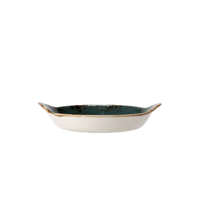 Steelite 11300316 - Au Gratin Dish, 7.5" x 6" x 1.88", 19 oz, Blue Ceramic, 530°F Oven Safe - 1 Dozen