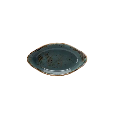 Steelite 11300318 - Oval Gratin Dish, 6.5 oz (8" x 4.5" x 1.63"), Ceramic, 530°F Oven Safe - 24/Case