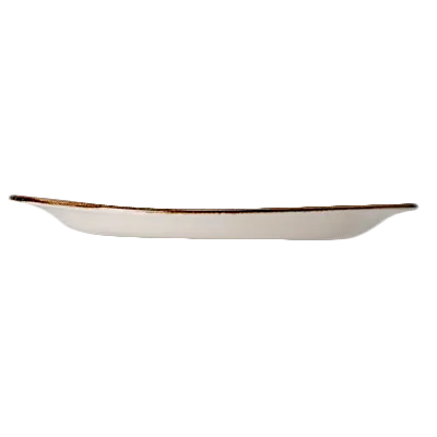 Steelite 11300521 Blue Ceramic Plate, 10" x 8.125" x 1.0", Narrow Rim, Oven Safe 530°F - 1 Dozen