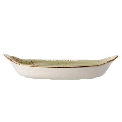 Steelite 11310321 - Oval Gratin Dish, 1.125qt 13.5" x 7.5" x 2.625" Ceramic Oven Safe 530°F - 6/Case